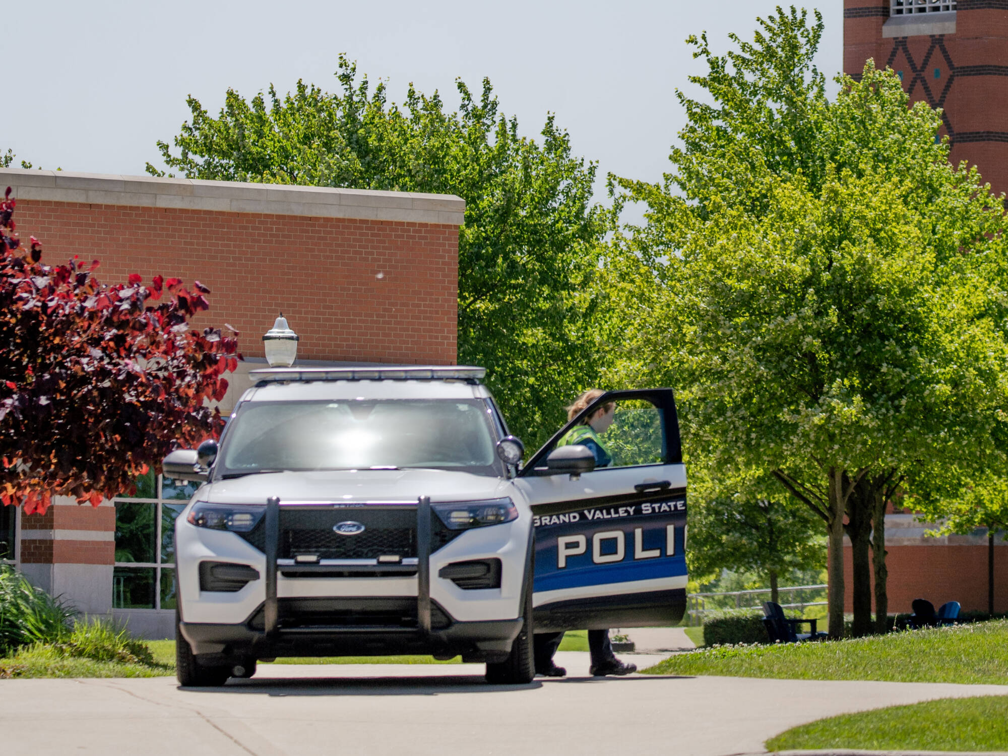 GVPD car outside the clocktower
